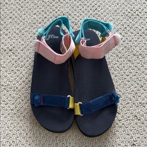 J.Crew Sporty strap sandals in colorblock